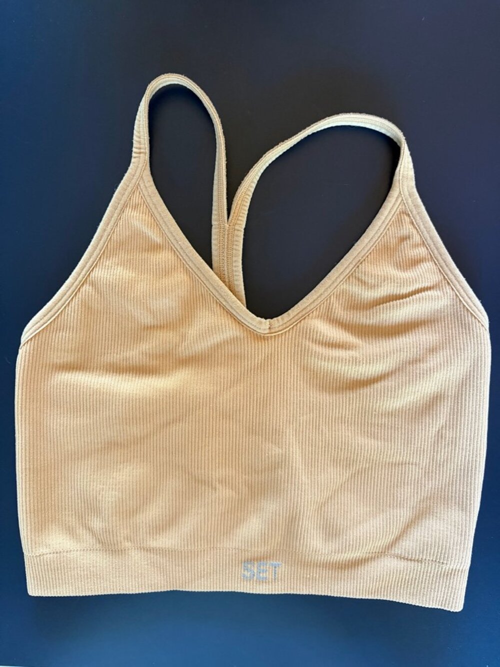 SET Active x REVOLVE Ribbed V Bra Pampas XS